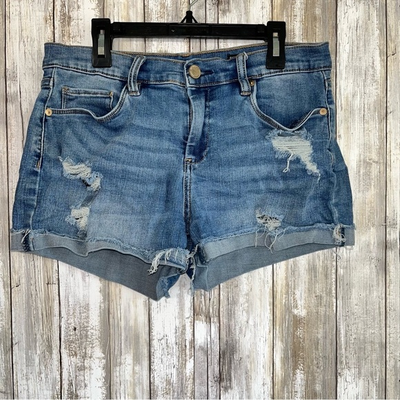 Blank NYC Pants - BlankNYC Fulton Distressed Rolled Jeans